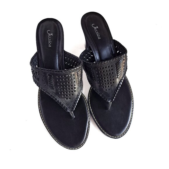 Leather High Heel Sandals New Condition. - Picture 2 of 5